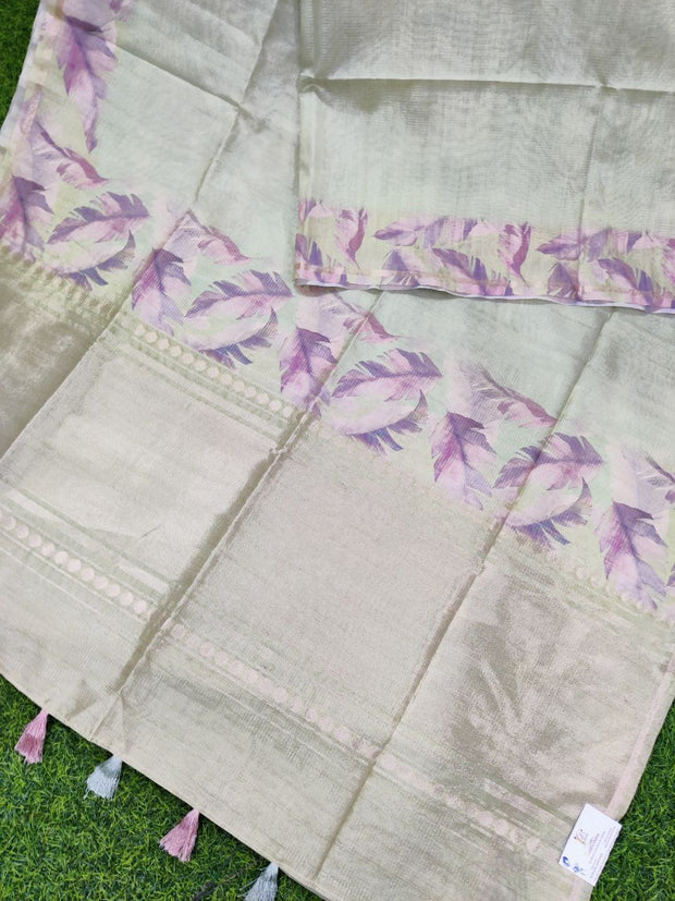 Green Tussar Silk 28MAY14