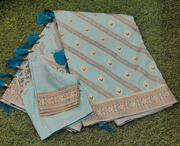 Light Green Katan Banarasi 31MAY3E