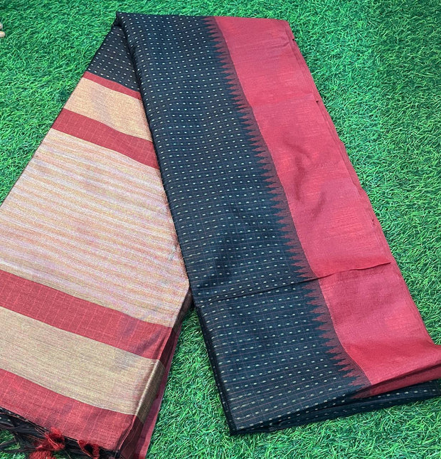 Black Khadi Pattu 31MAY6E