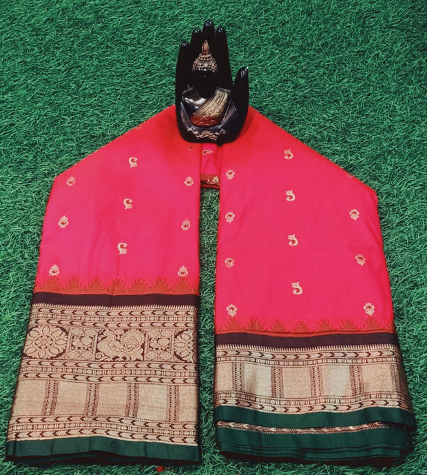 Tomato Pink Gadwal Pattu 1Jun5