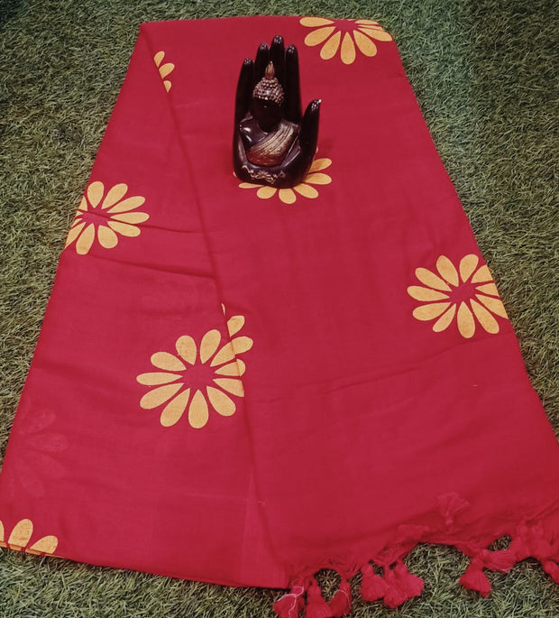 Red Sunflower Painting 1Jun12