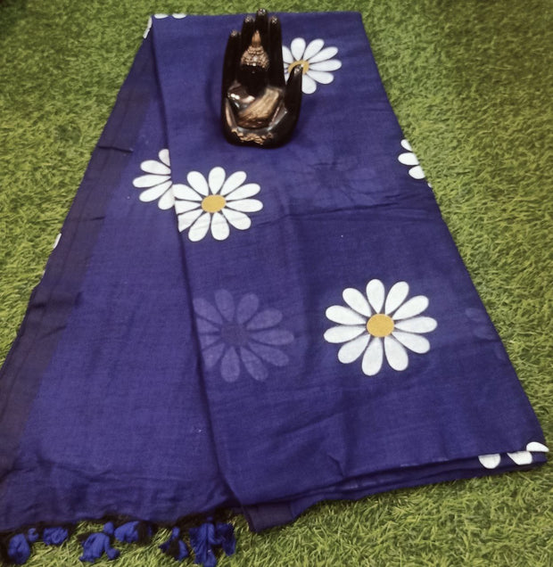 Blue Sunflower Painting 1Jun14