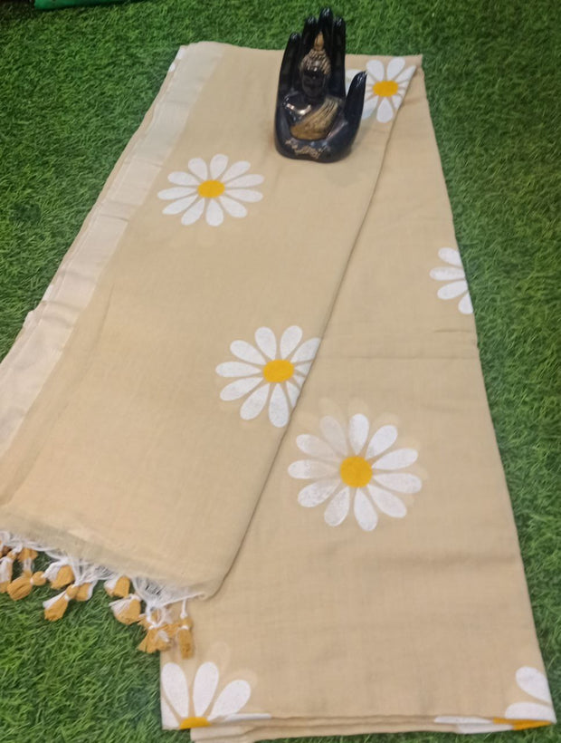 Cream Sunflower Painting 1Jun16