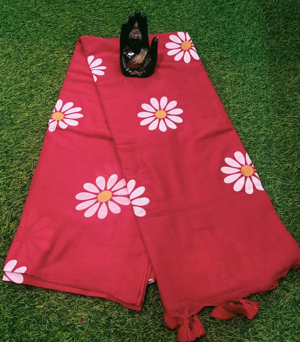 Red Sunflower Painting 1Jun18