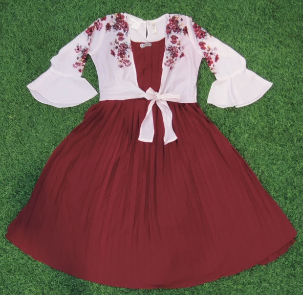 Red Georgette 4Jun8E