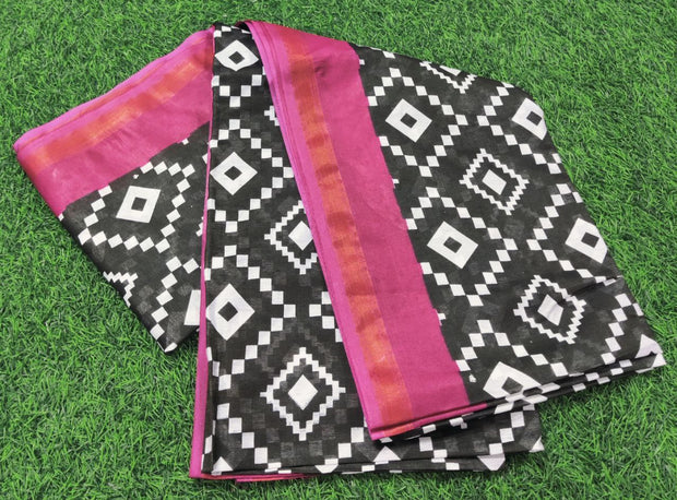 Black Chanderi Silk 5JUN2E