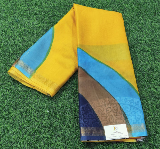 Yellow Chanderi Silk 5JUN1E