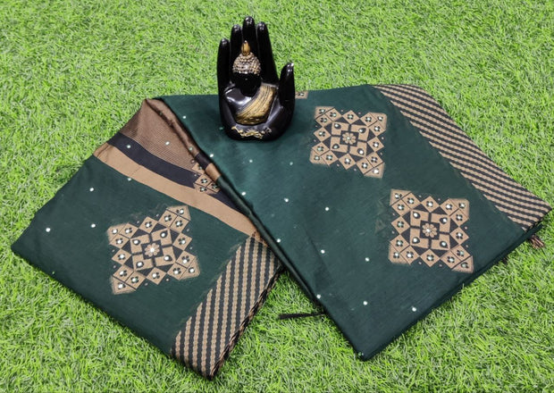 Green Chanderi Silk 14JUN6