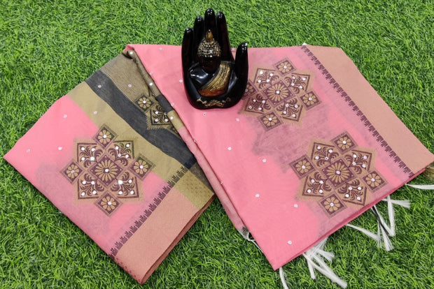 Peach Chanderi Silk 14JUN17