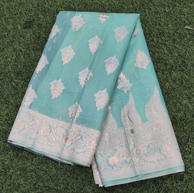Lux Green Chanderi Silk 15JUN3E