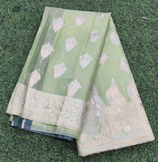 Green Chanderi Silk 15JUN6E