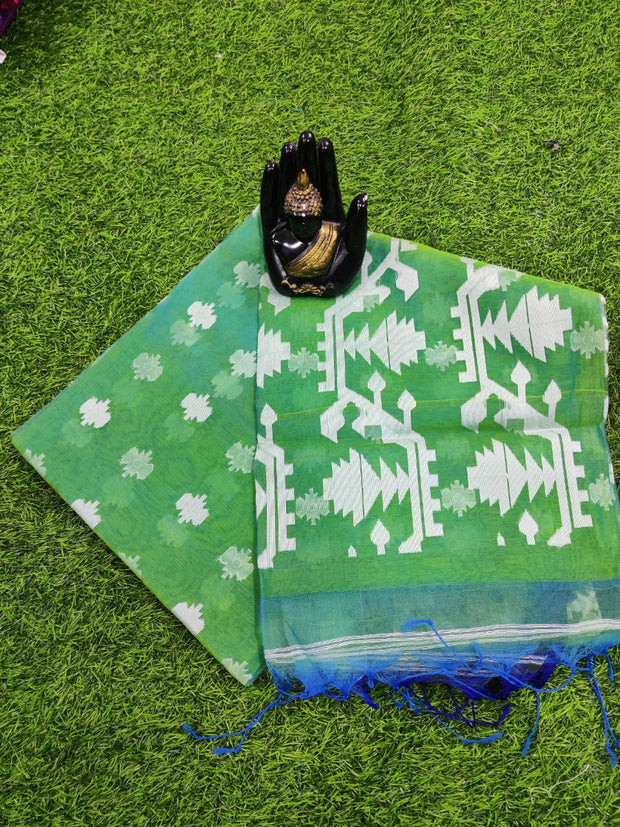 Green Bengali Silk 18JUN9