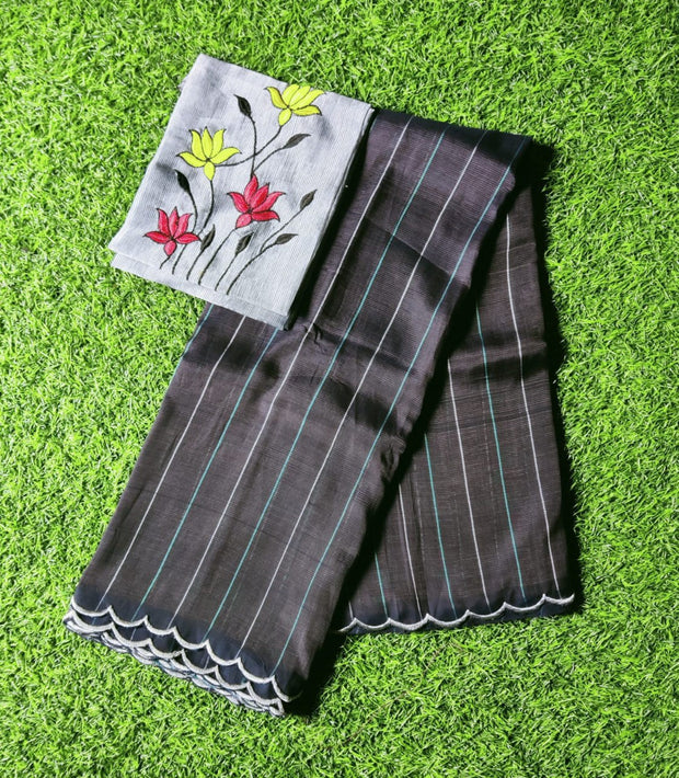 Grey Mangalagiri Pattu 23H4-3