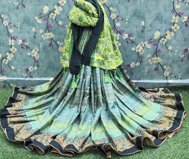 Light Green Kashmiri Crepe 19DEC1