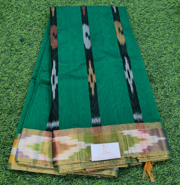 Parrot Green Seiko Ikkat 30 J5-2E