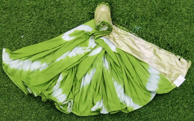 Green Dola georgette 21DEC10E