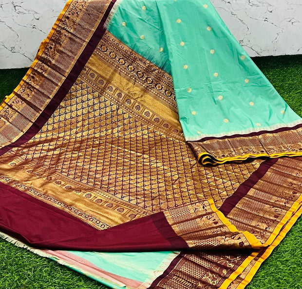 Lux Green Handloom Gadwal 1 K5-7