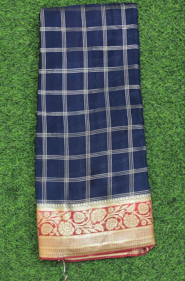 Blue Kadhi Georgette 9 J4-7E