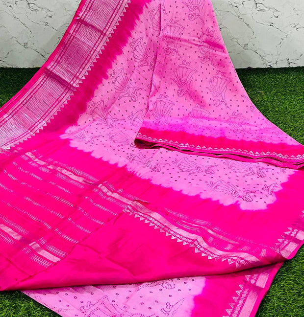 Light Pink Mangalgiri Bandhini 3 K5-7