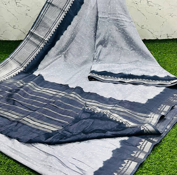 Grey Mangalgiri Bandhini 3 K5-5