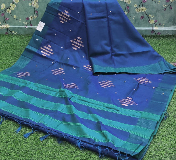 Blue Raw Silk 24DEC1