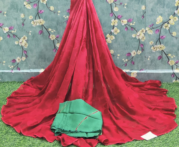 Light Red Georgette 24DEC12