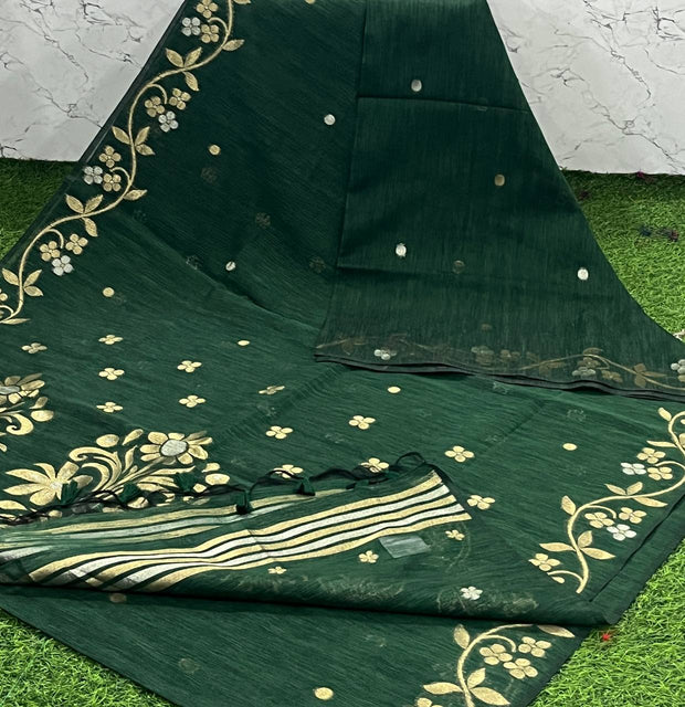 Green Jamdani 4 K5-14