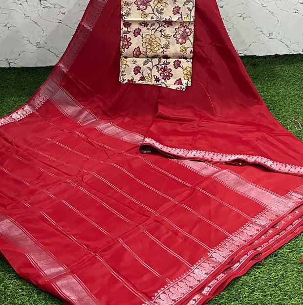 Red Mangalgiri Pattu 4 K5-8