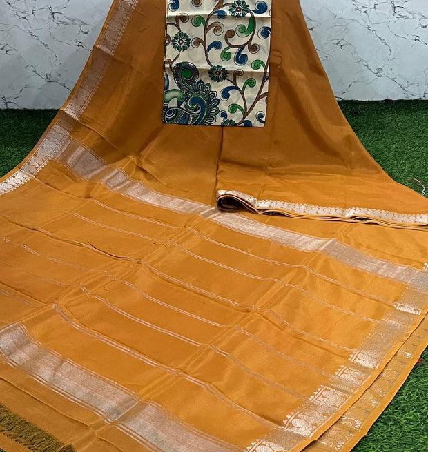 Mustard Yellow Mangalgiri Pattu 4 K5-9
