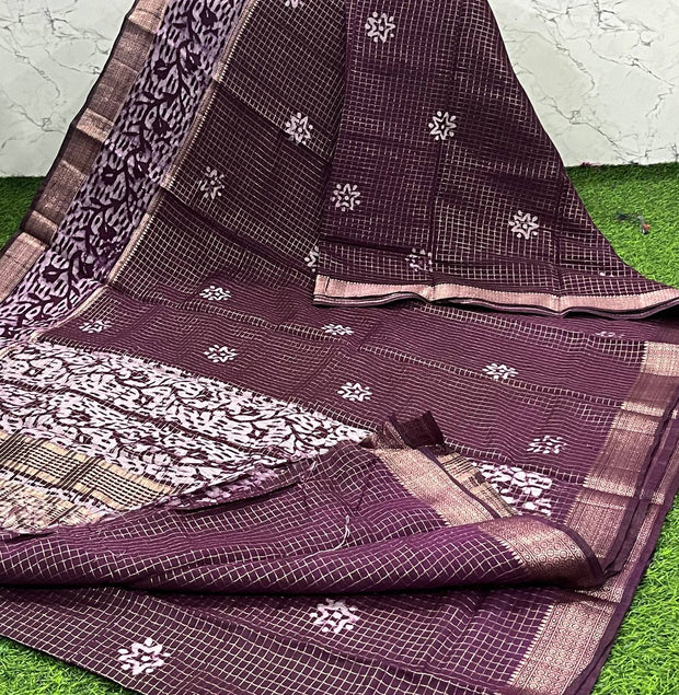 Brown Mangalgiri Pattu 6 K5-7