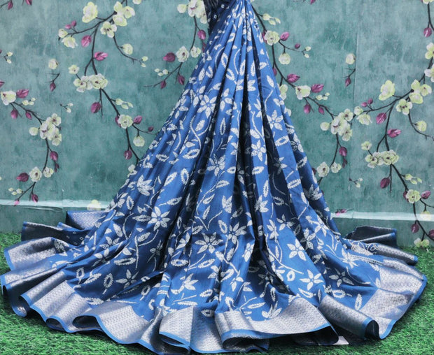 Blue Dola Georgette 28DEC6E