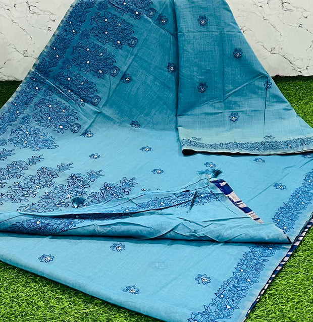 Blue Jamdani 9 K5-10