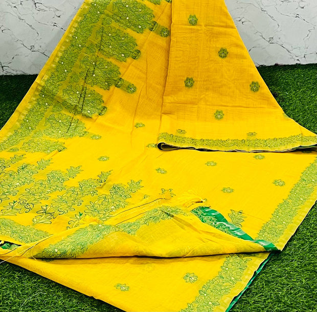 Yellow Jamdani 9 K5-5