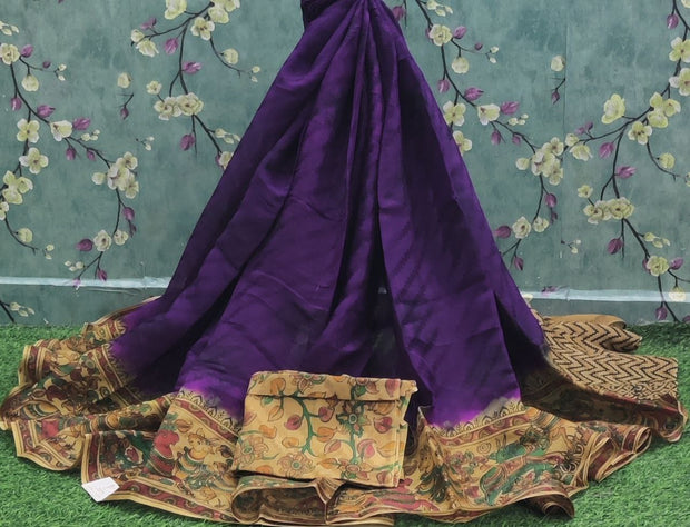 Purple Khadi Georgette 30DEC10