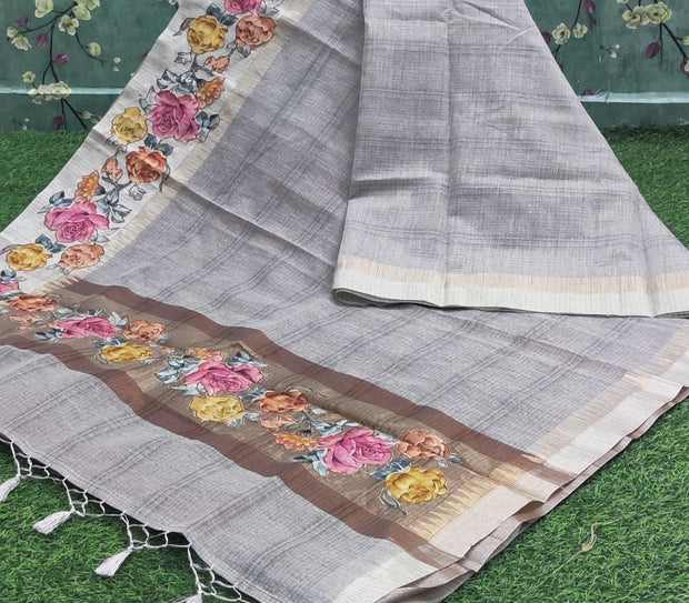 Grey Khadi Cotton 30DEC4E