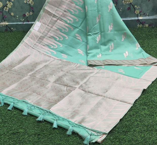 Lux Green Manipuri Silk 2JAN3