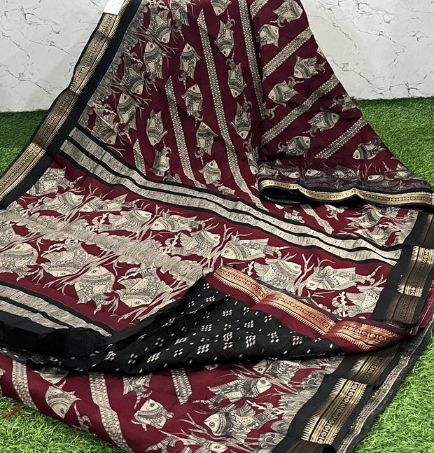 Maroon Maheshwari 12 K5-10