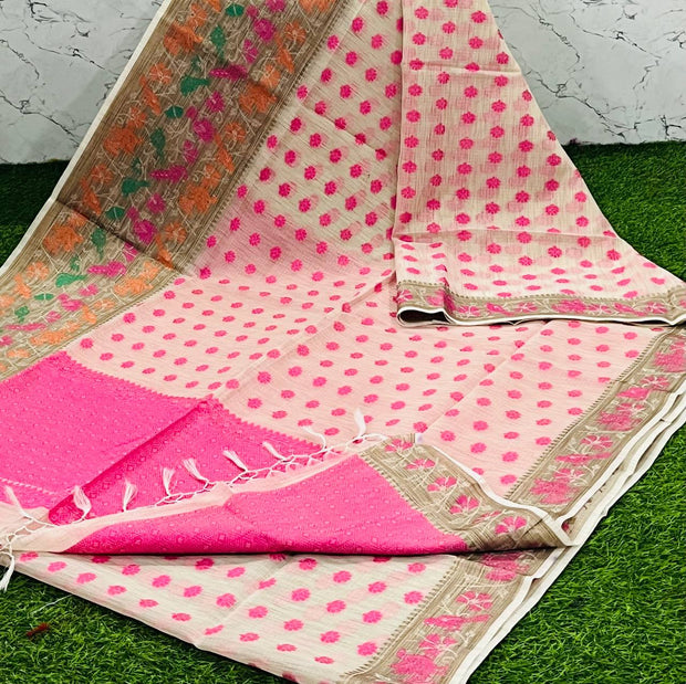 Cream Chanderi 12 K5-5