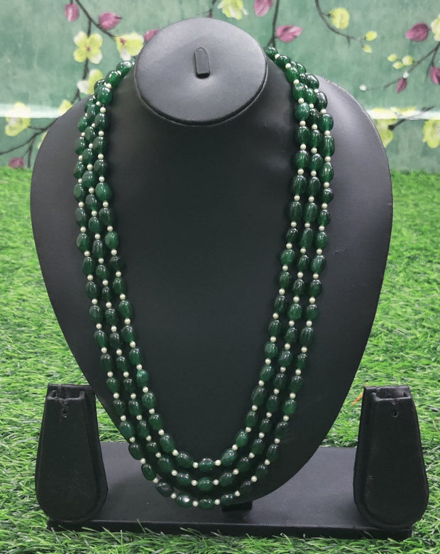 Bottle Green Beads 2JAN13E