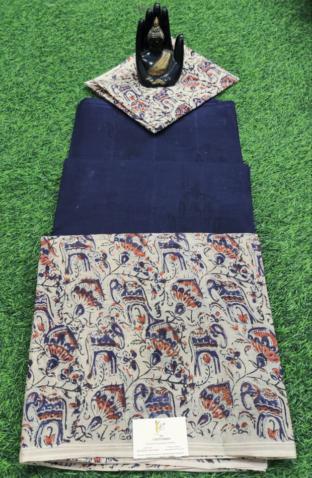 Blue Pallavi Cotton 3JAN1E