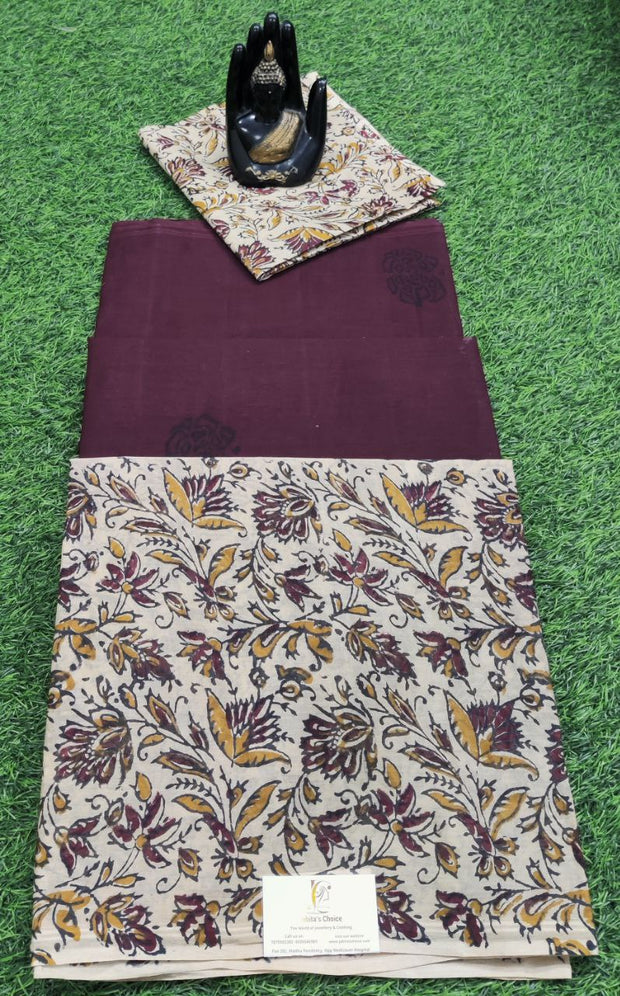 Marron Pallavi Cotton 3JAN2E