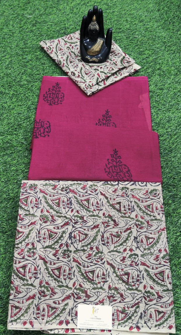 Pink Pallavi Cotton 3JAN4E