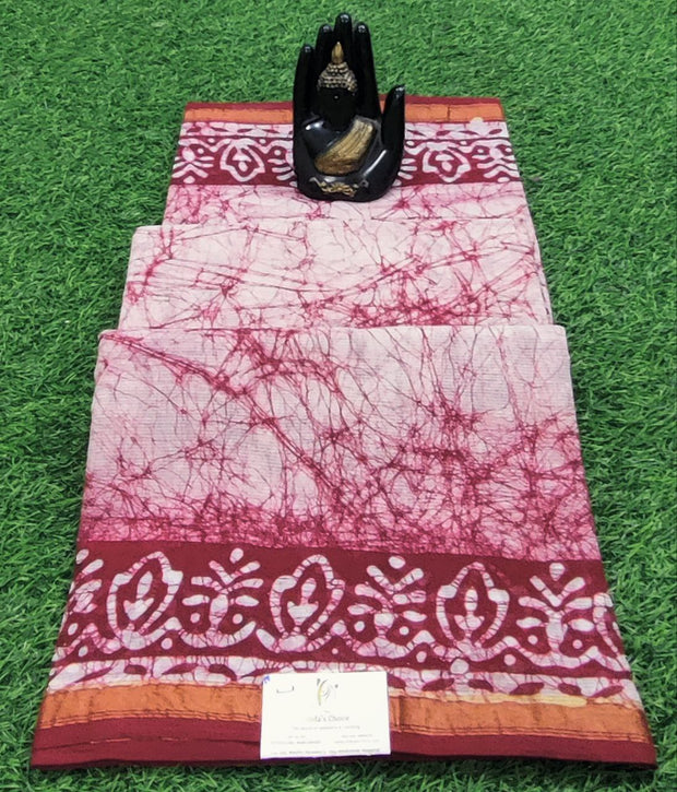 Red Pallavi Cotton 3JAN11E