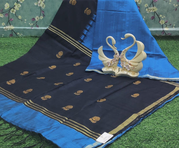 Blue Khadi Pattu 6JAN8