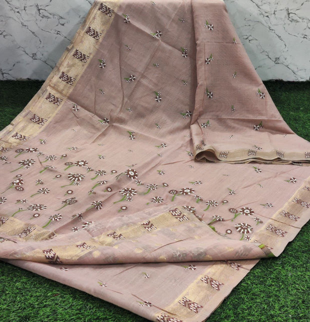 Light Peach Jamdani 16 K5-12