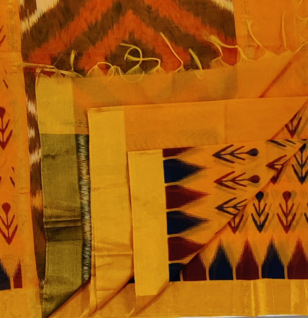 Yellow Handloom Ikkat 1OCT4