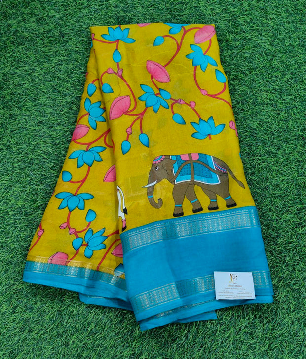 Yellow Mysore Crepe 29 A5-4E