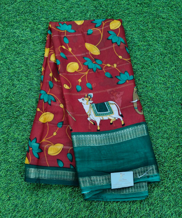 Red Mysore Crepe 29 A5-5E
