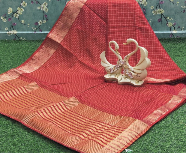 Light Red  Semi Georgette 7JAN13