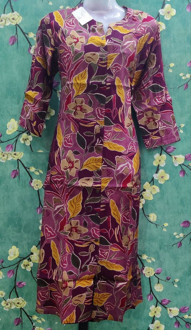 Onion Pink Rayon Top  24 J4-6E